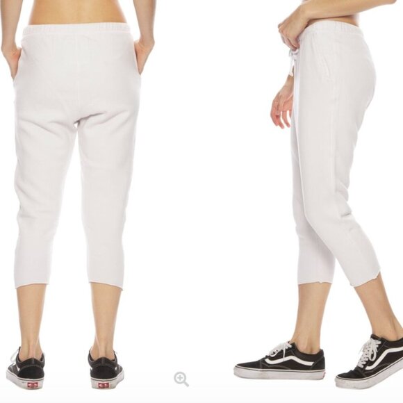 Frank & Eileen Tee Lab Drawstring Triple Fleece Sweatpants Raw Hem Size: XS Pink - Picture 12 of 16